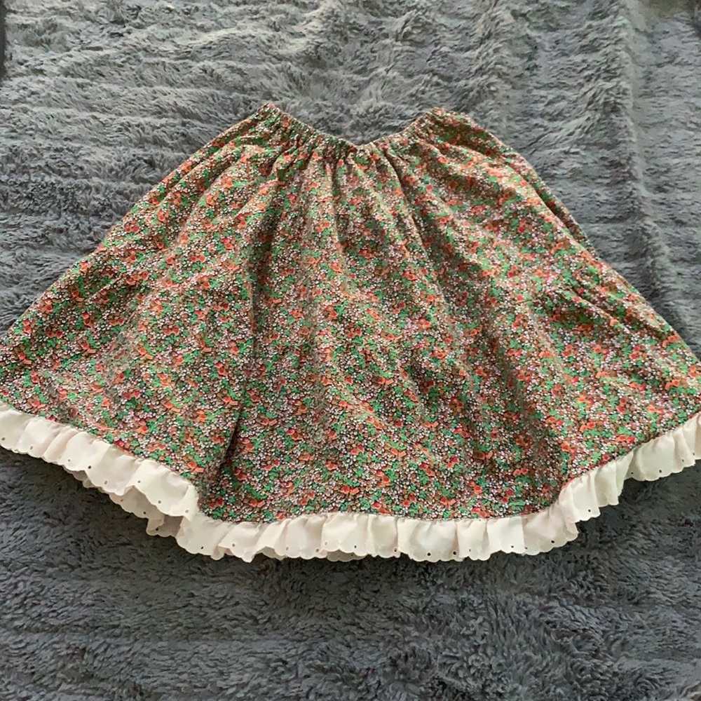 floral skater flowy boho skirt
